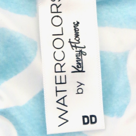 NEW! Kenny Flowers The Maldives Underwire Bikini Top Blue SZ DD cup - Picture 16 of 16